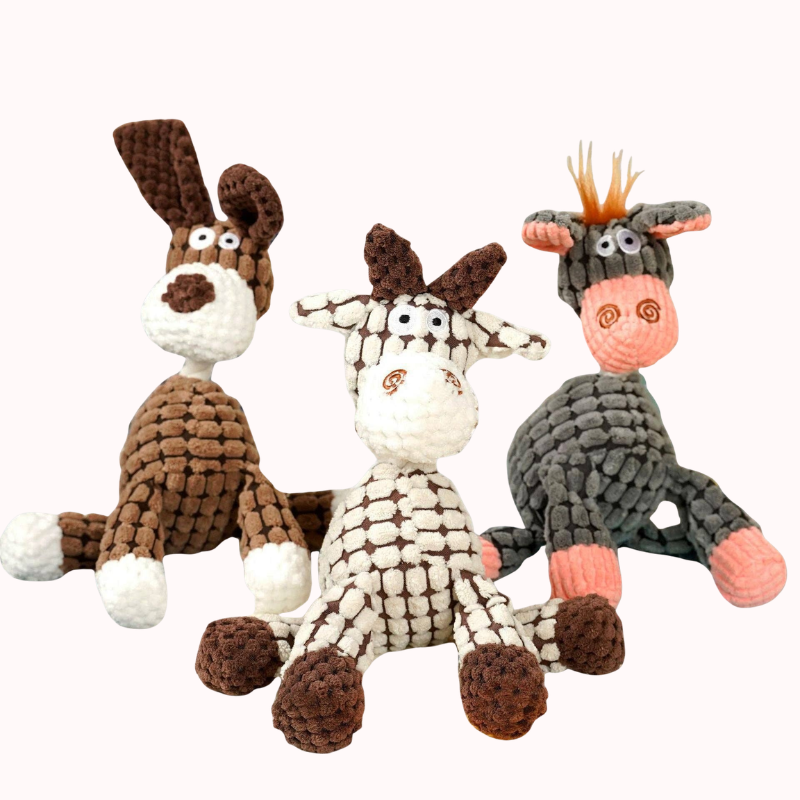 Durable Plush Rope Squeaky Interactive Dog & Cat Toy