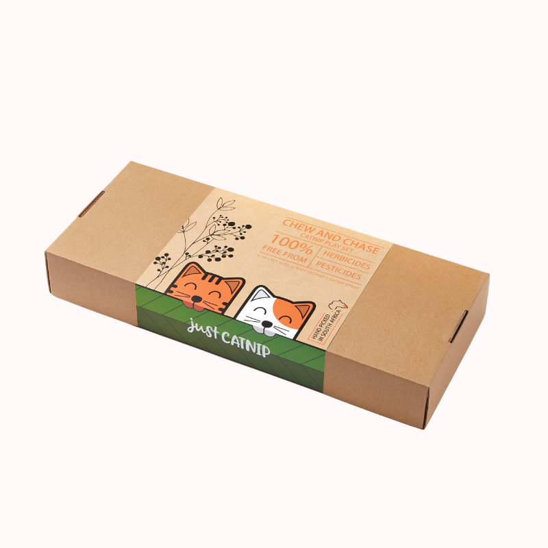 Chew and Chase Catnip Play Set | Cat Treat | Gift for Pets