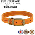 Timberwolf Leather Collar Mustard S ( 26-36cm neck)