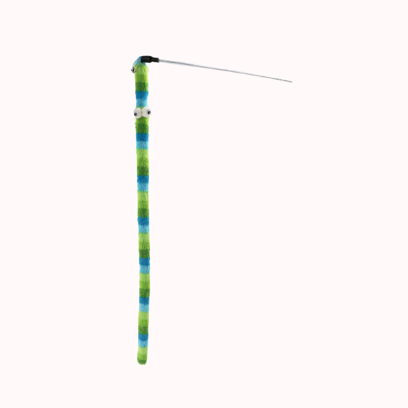 Ancol Wiggle Worm Rainbow  Cat Dangler Toy