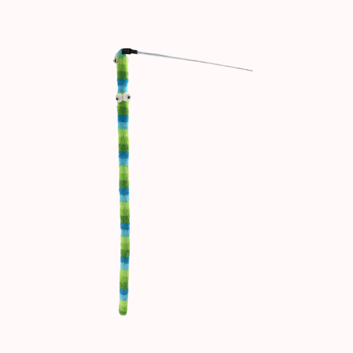 Ancol Wiggle Worm Rainbow  Cat Dangler Toy