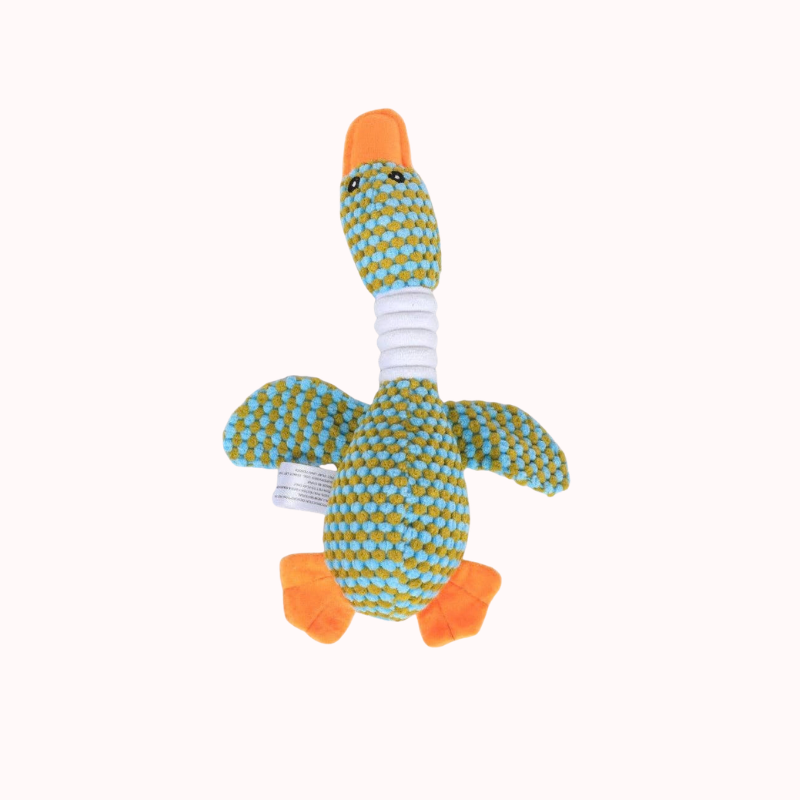 Squeaky Plush Goose Dog Toy – Chew & Tug Pet Toy
