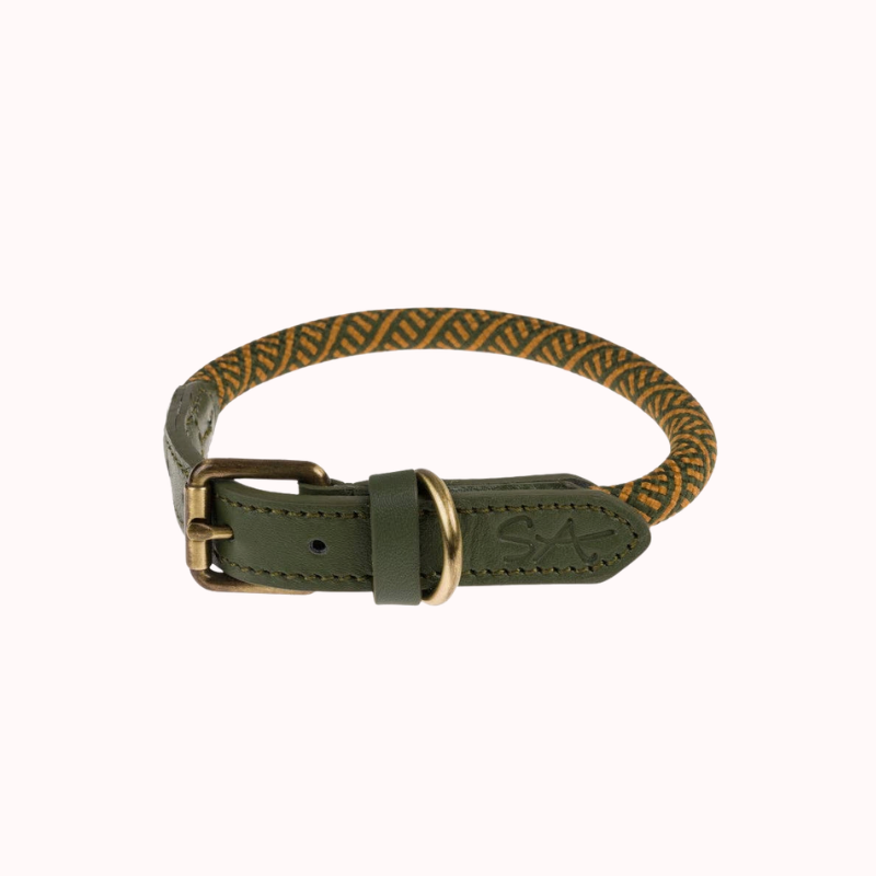 Forest Green Rope Collar