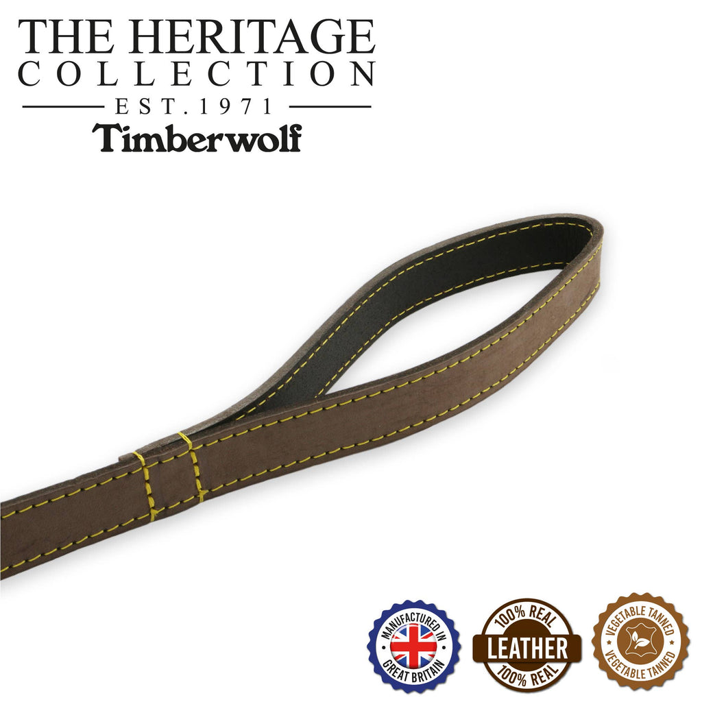 Timberwolf Leather Lead - various colours - 1m x 19mm