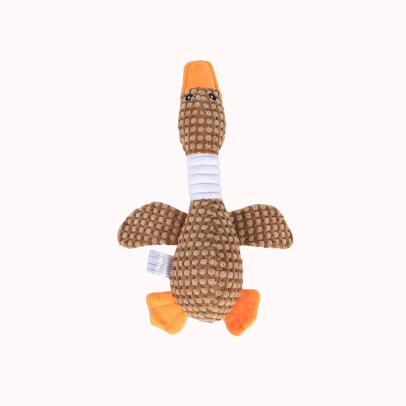 Squeaky Plush Goose Dog Toy – Chew & Tug Pet Toy
