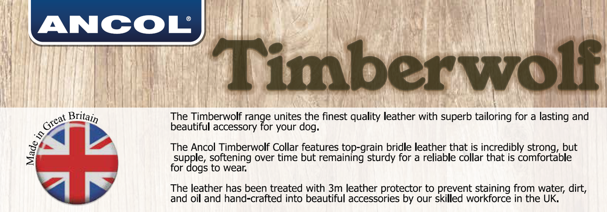 Timberwolf Leather Collar Blue